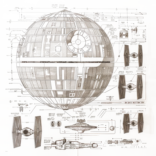 Death Star Blue Prints