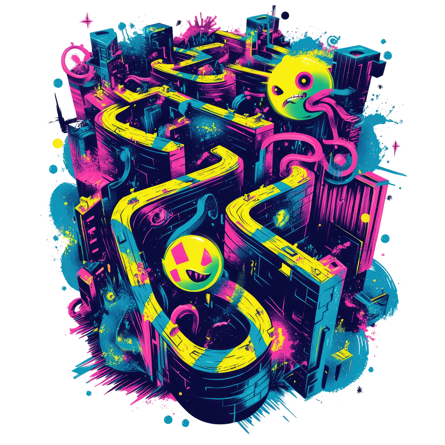 Neon Maze Escape