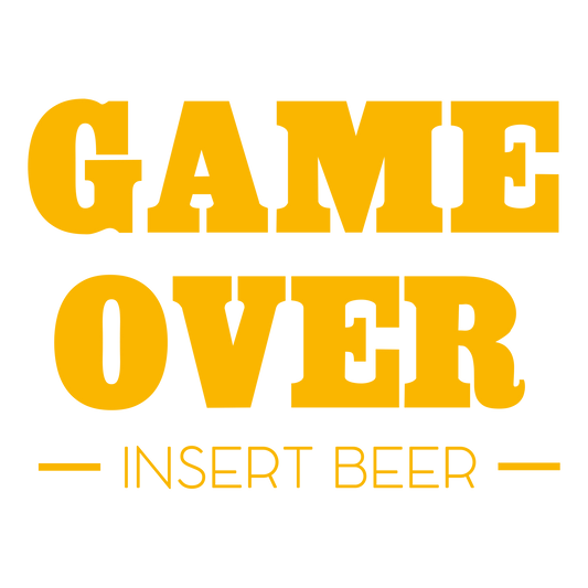 Game Over Insert Beer