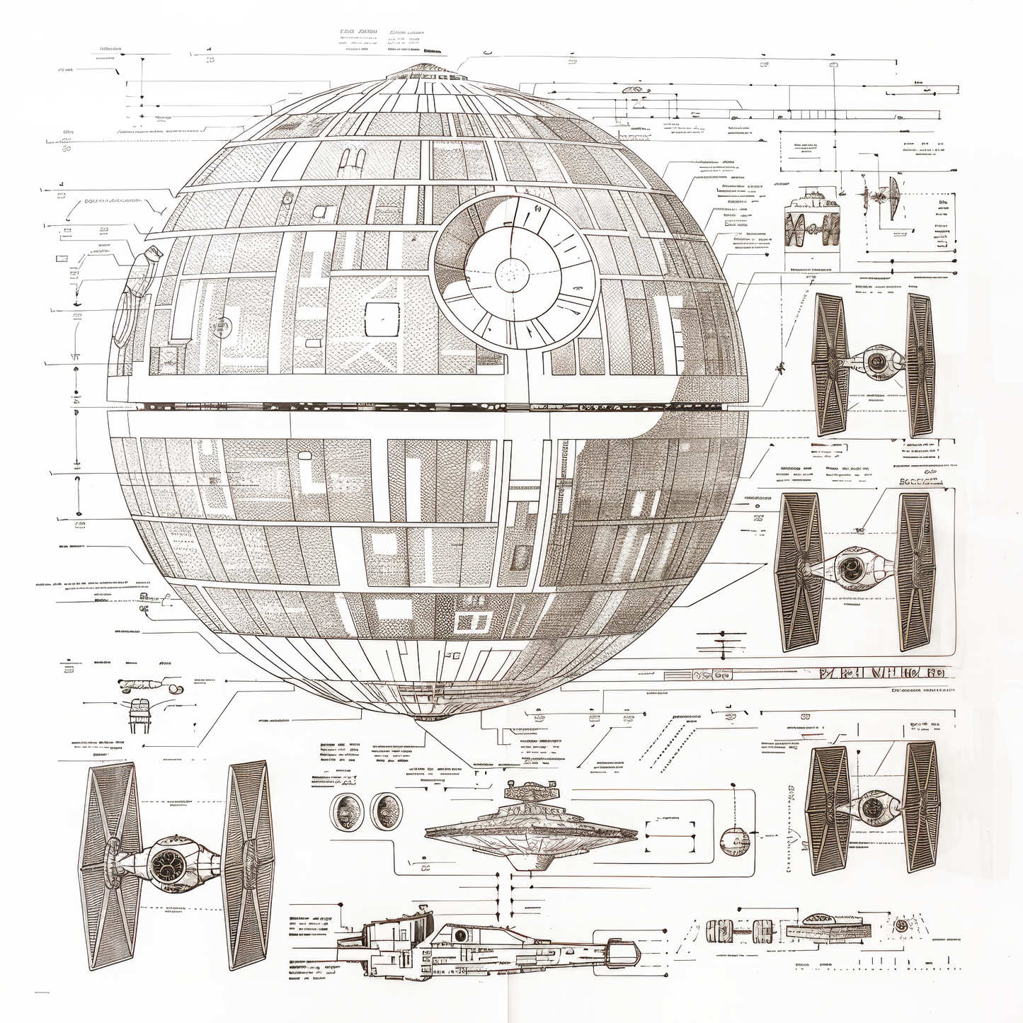 Death Star Blue Prints