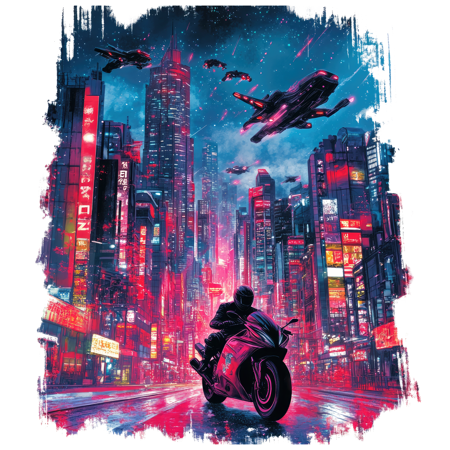 Cyberpunk Biker