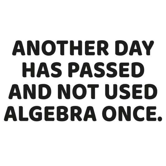 Algebra-Free Zone
